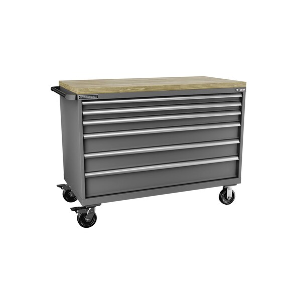 Champion Tool Storage Tool Cabinet, 6 Drawer, Dark Gray, 56-1/2 in W x 28-1/2 in D x 43-1/4 in H, D15000601ILMB8BBT-DG D15000601ILMB8BBT-DG - main